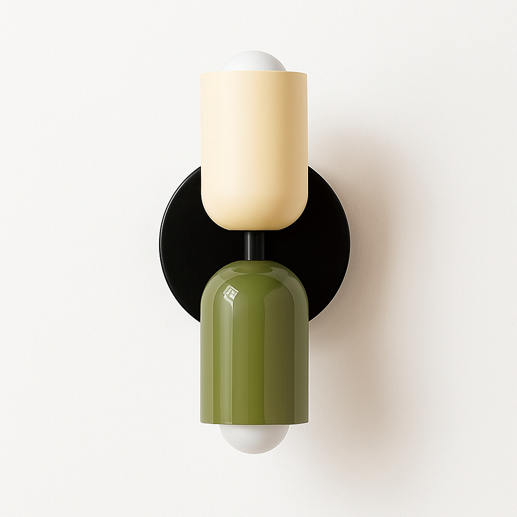 Ryvola| Nordic Minimalistische Metalen Matglas Wandlamp