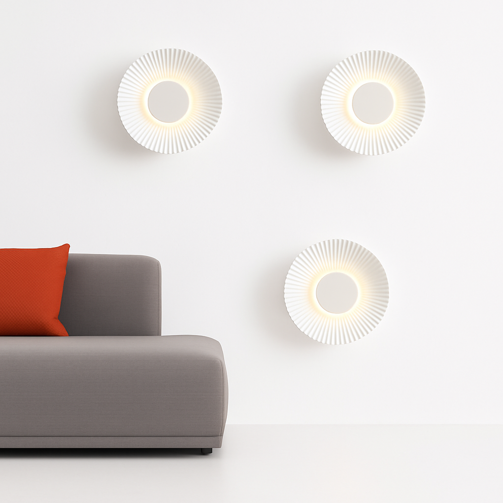Wirello| Moderne Zonnestraal Sculptuur Metalen Wandlamp