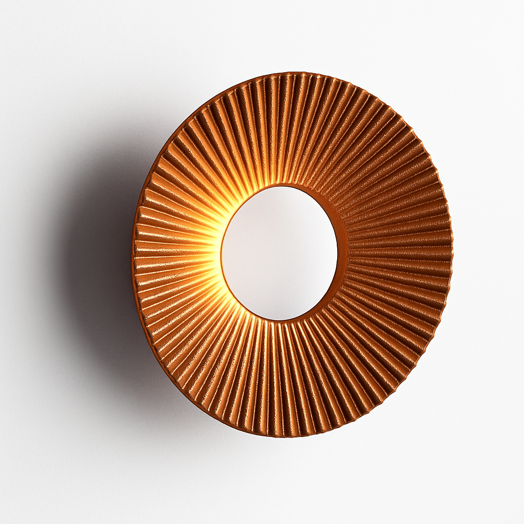 Wirello| Moderne Zonnestraal Sculptuur Metalen Wandlamp