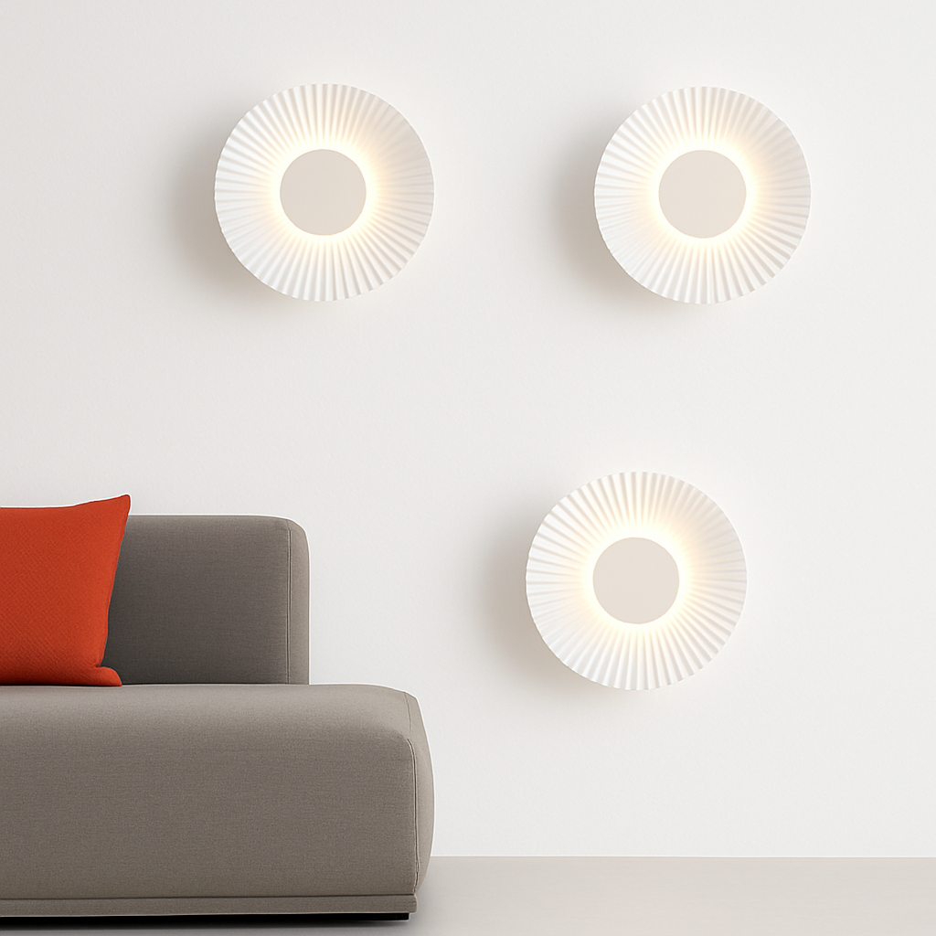 Wirello| Moderne Zonnestraal Sculptuur Metalen Wandlamp
