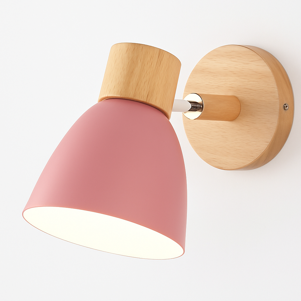 Kryllea| Moderne Minimalistische Houten Pilaar Up Down Wandlamp