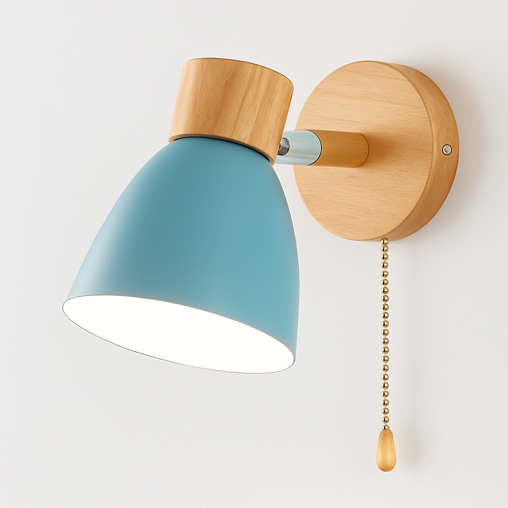 Kryllea| Moderne Minimalistische Houten Pilaar Up Down Wandlamp