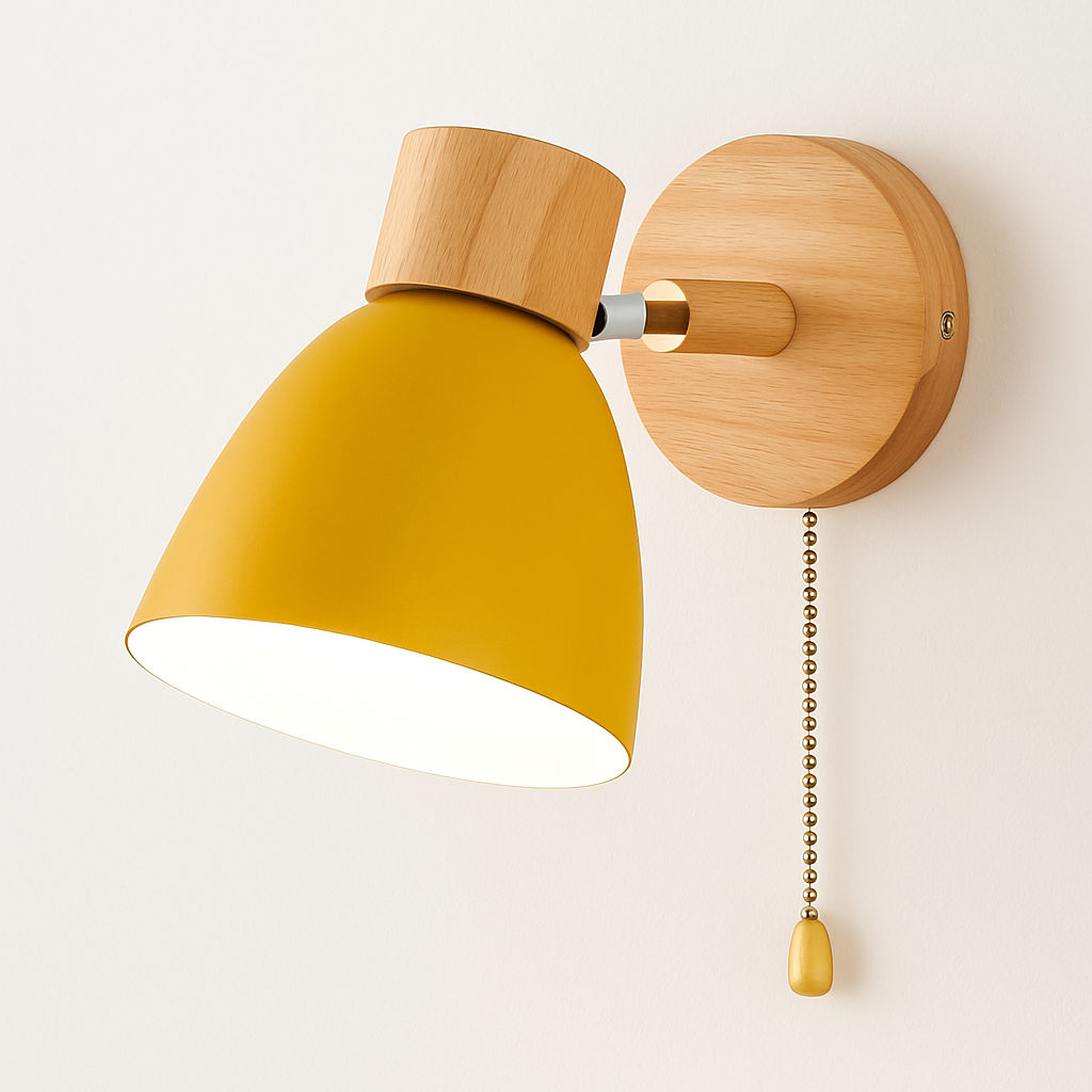 Kryllea| Moderne Minimalistische Houten Pilaar Up Down Wandlamp