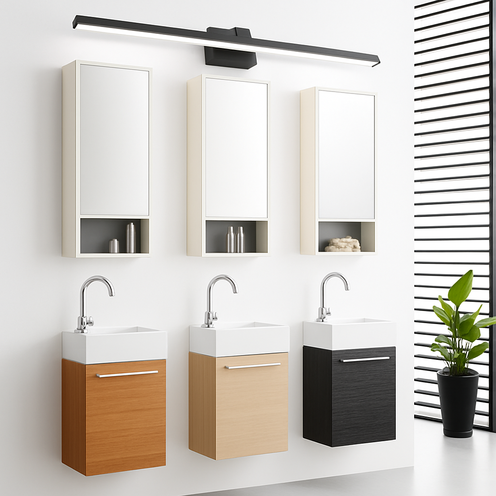 Velisant | Minimalistische Lineaire Aluminium Boven Spiegel Badkamer Wandlamp