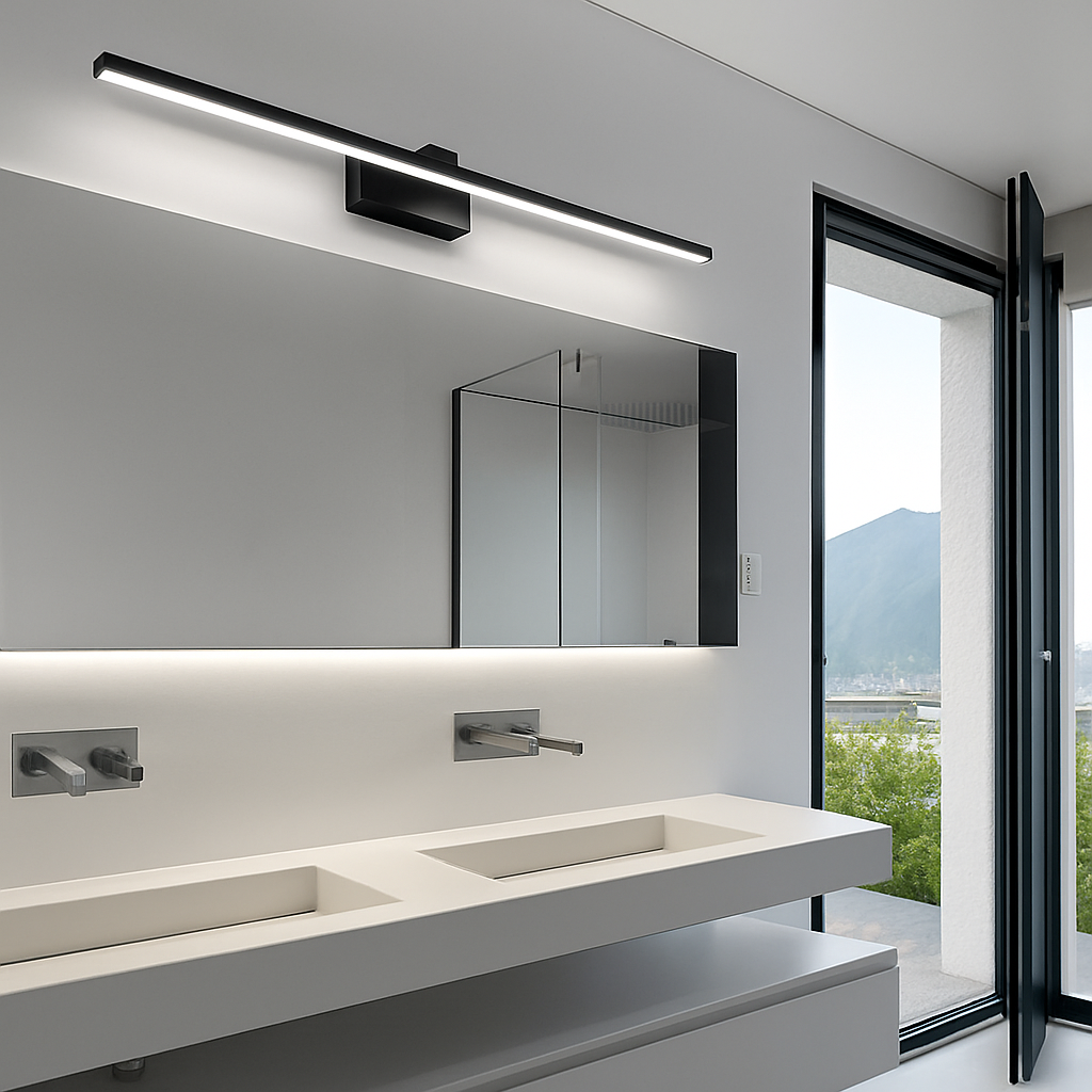 Velisant | Minimalistische Lineaire Aluminium Boven Spiegel Badkamer Wandlamp