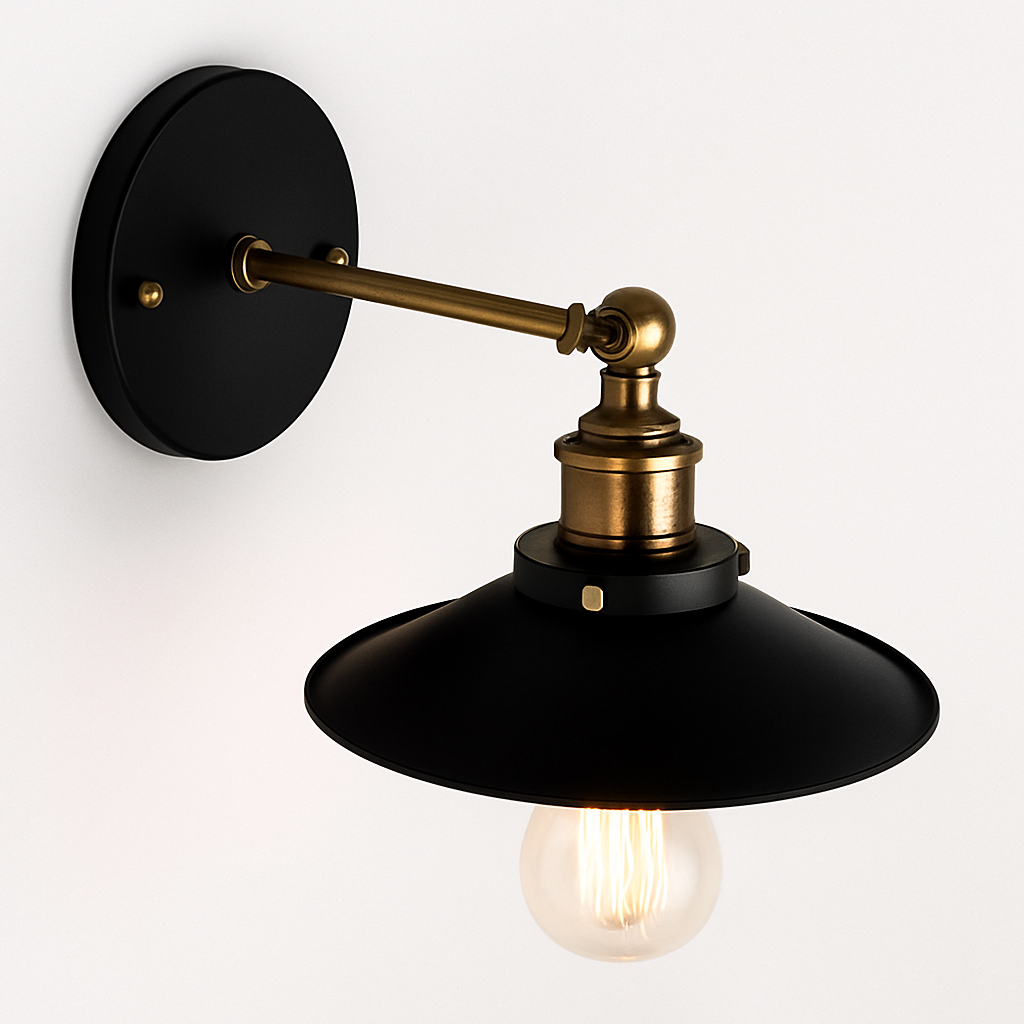 Orivand| Industriële Koepelvormige Wandlamp Vintage Metaal
