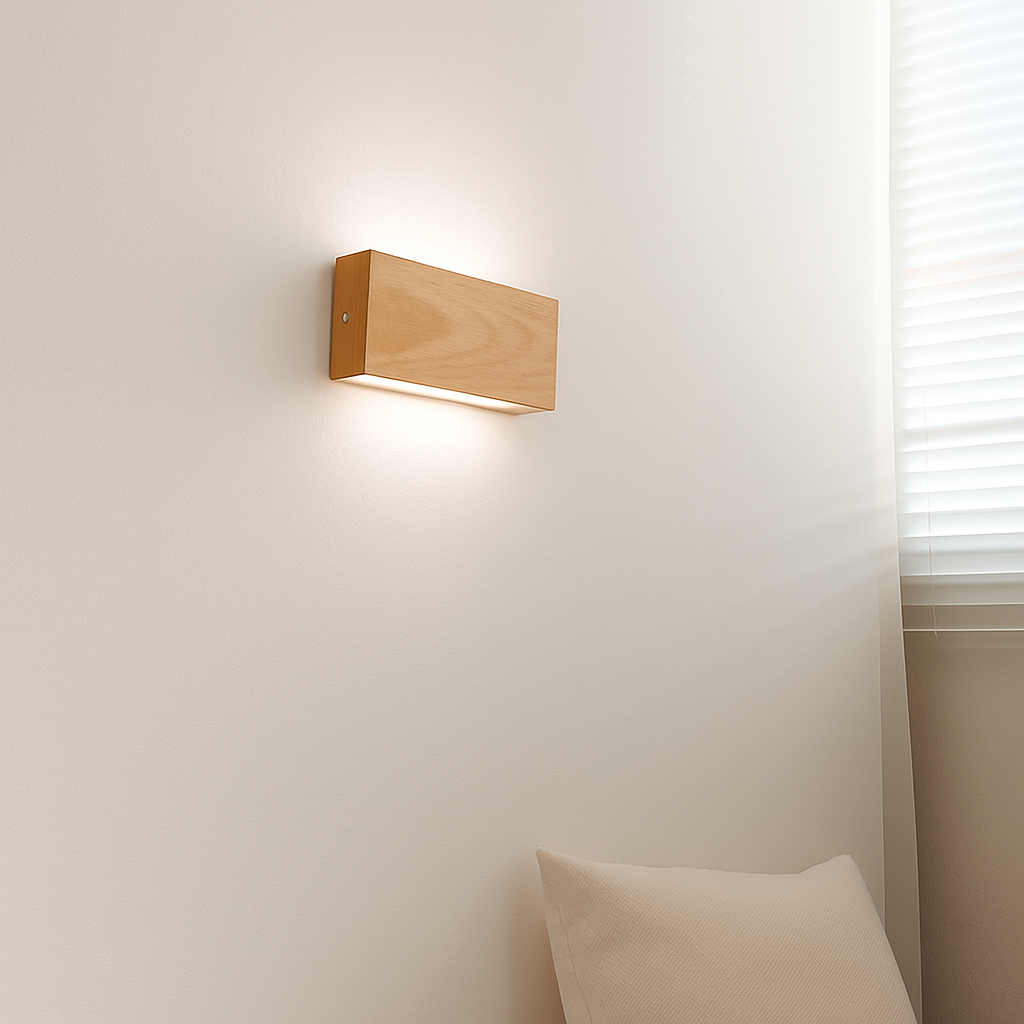 Vondelme | Japanse Stijl Architectonische Houten Wandlamp