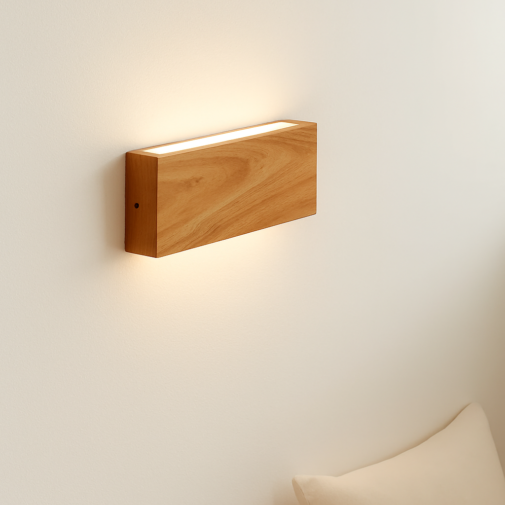 Vondelme | Japanse Stijl Architectonische Houten Wandlamp