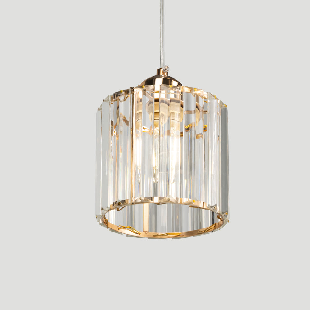 Cubica | Hedendaagse Multi-Licht Metalen en Kristallen Prismahanglamp