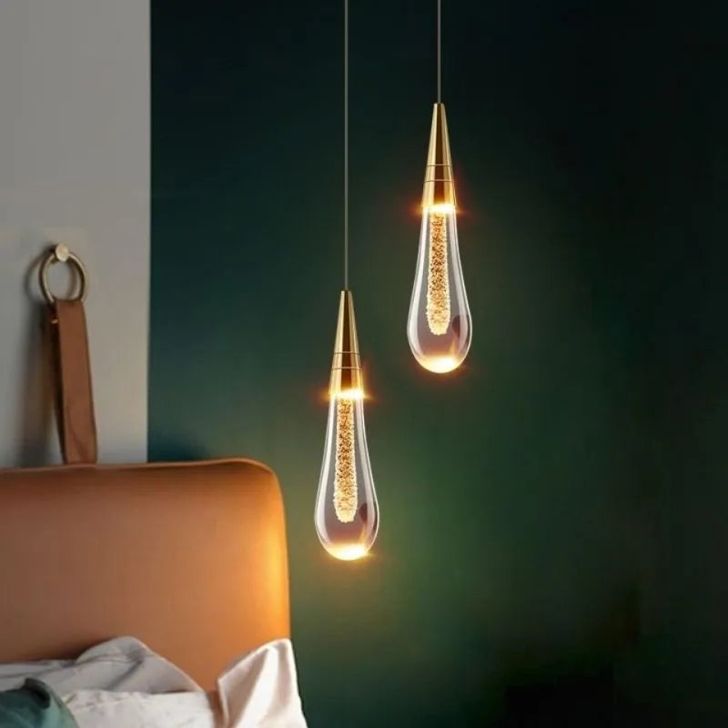 Voraele | Elegante Facet Kristal Druppel Hanglamp
