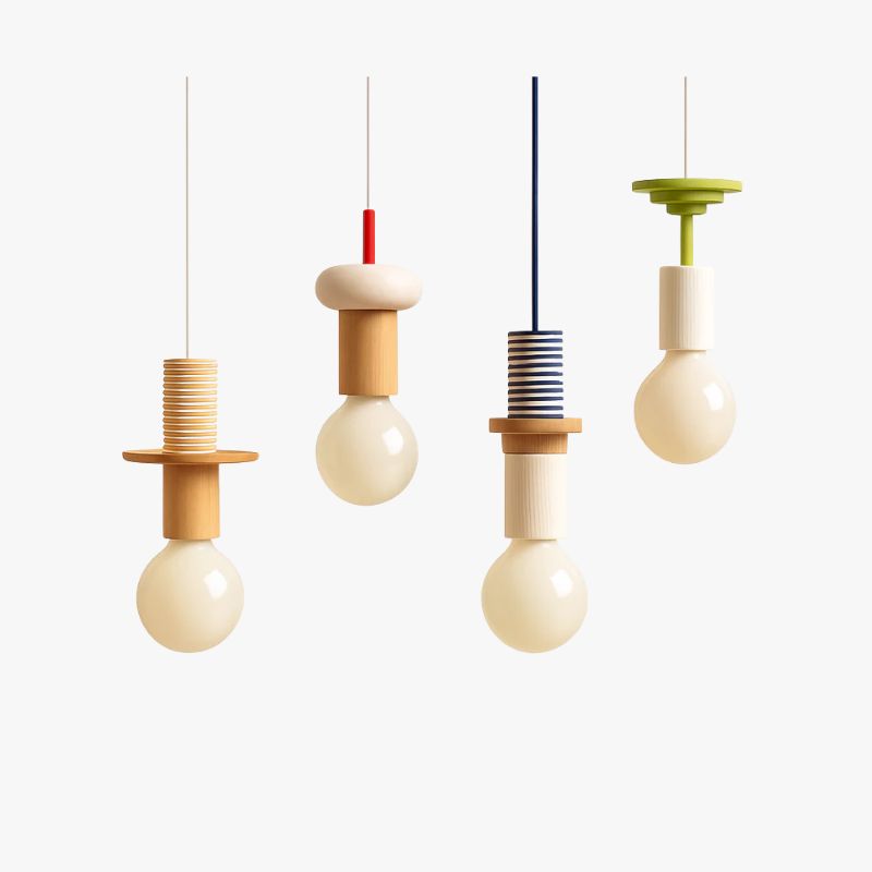 Venrione| Nordic Minimalistische Hout Metalen Hanglamp Plafondlamparmatuur
