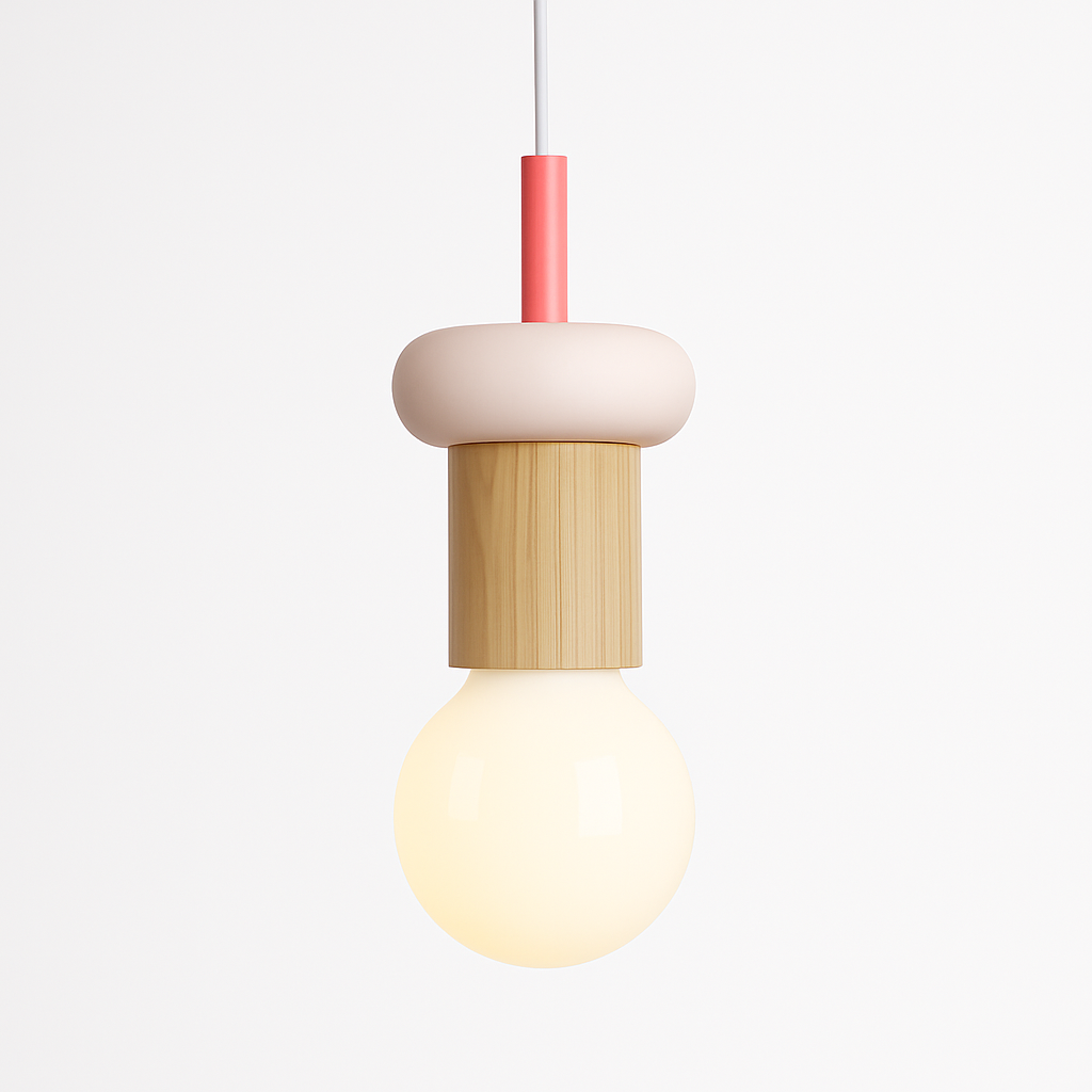 Venrione| Nordic Minimalistische Hout Metalen Hanglamp Plafondlamparmatuur