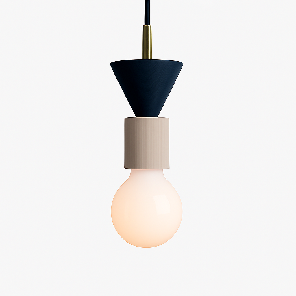 Venrione| Nordic Minimalistische Hout Metalen Hanglamp Plafondlamparmatuur