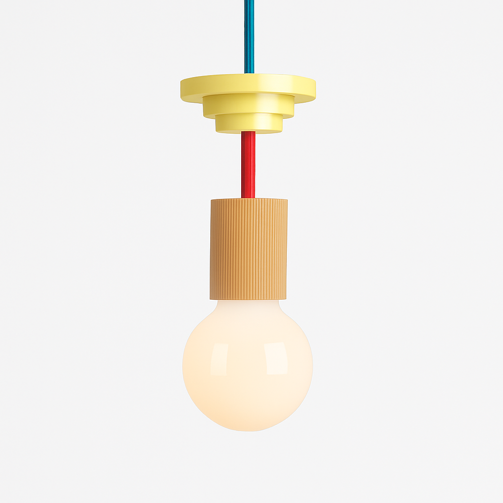 Venrione| Nordic Minimalistische Hout Metalen Hanglamp Plafondlamparmatuur