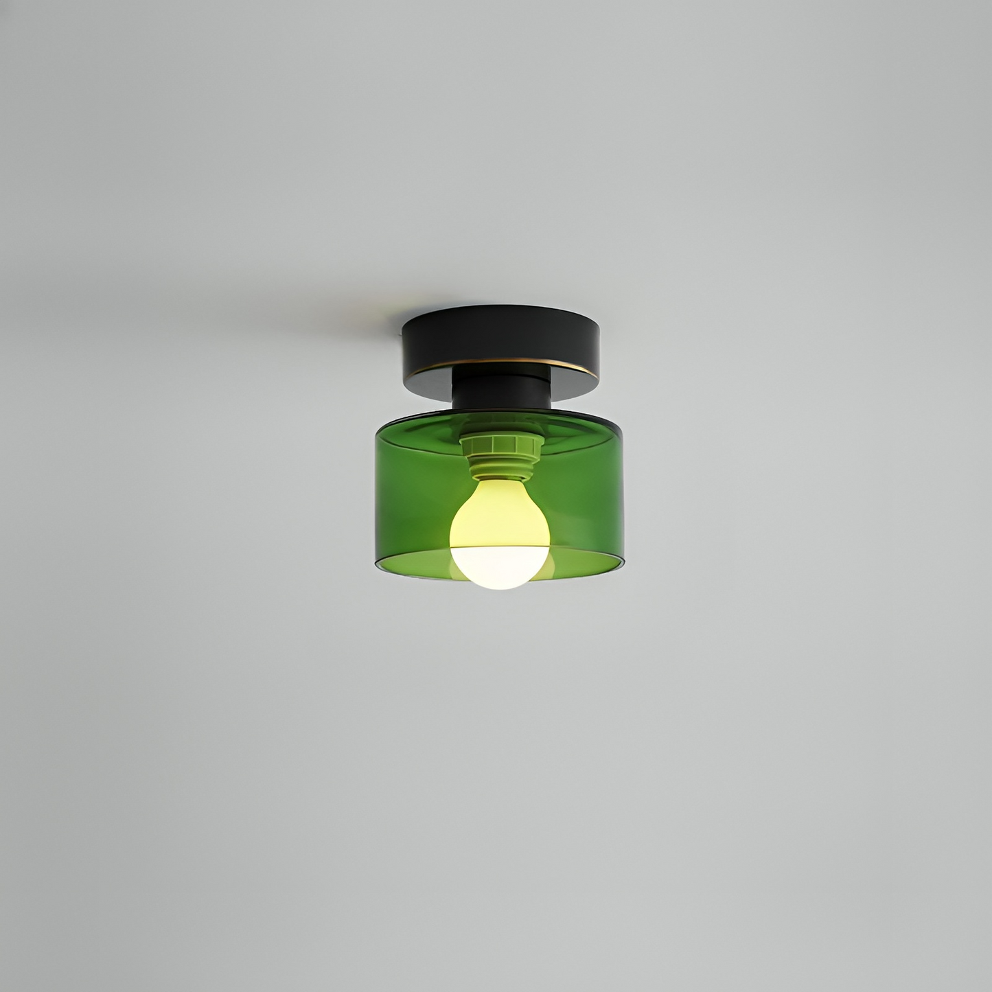 Aurel | Moderne Bauhaus Cilindrische Glas Plafondlamp