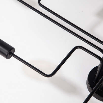 Vorora | Minimalistische Industriële Zwarte Multi Arm Plafondlamp