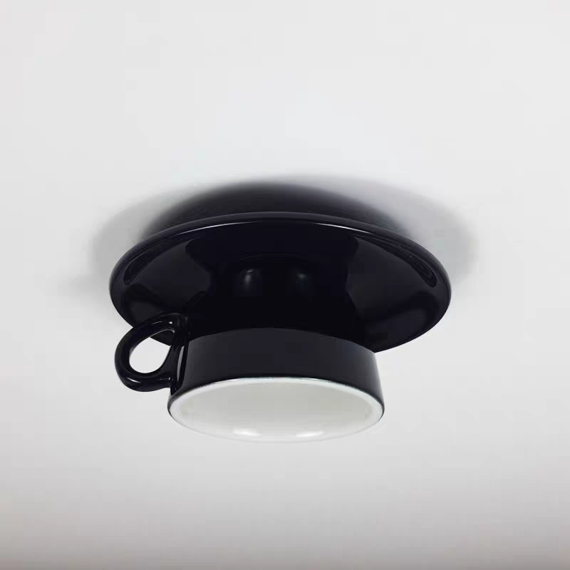 Valentina | Moderne Keramische Koffiekop Flush Mount Plafondlamp