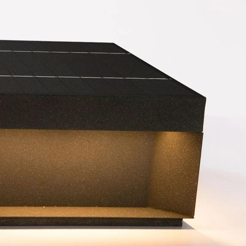 Vylno | Minimalistische Geometrische Kolom Zonne-energie Buitenverlichting