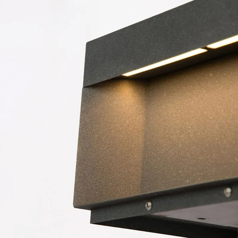 Vylno | Minimalistische Geometrische Kolom Zonne-energie Buitenverlichting