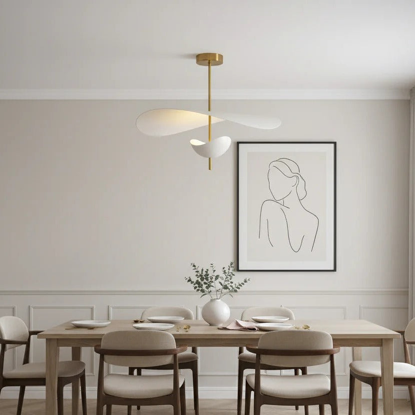 Mythos | Moderne Gelaagde Vloeiende Metalen Bloemblaadjes Hanglamp