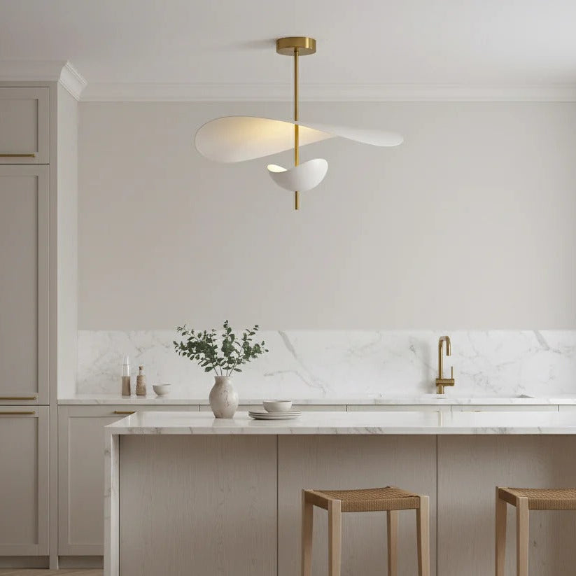 Mythos | Moderne Gelaagde Vloeiende Metalen Bloemblaadjes Hanglamp