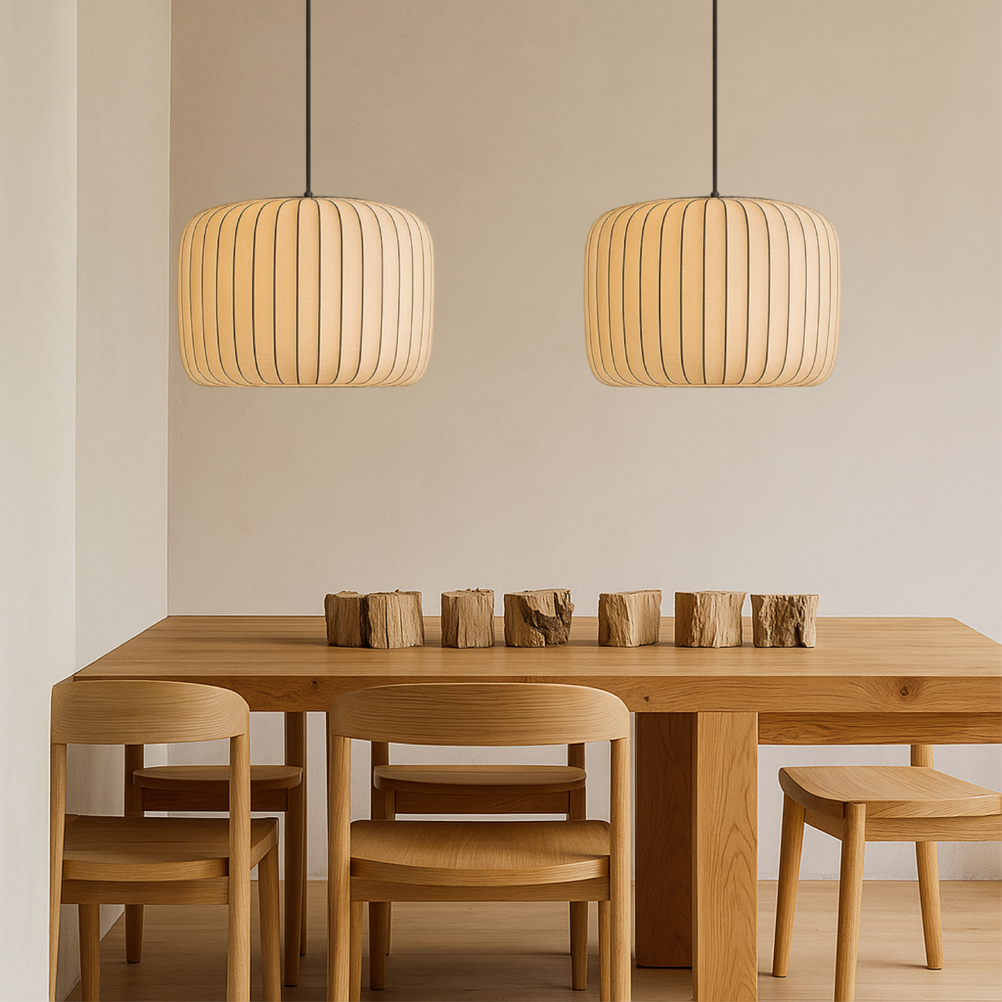 Velure | Wabi Sabi Geplooide Stof Hanglamp