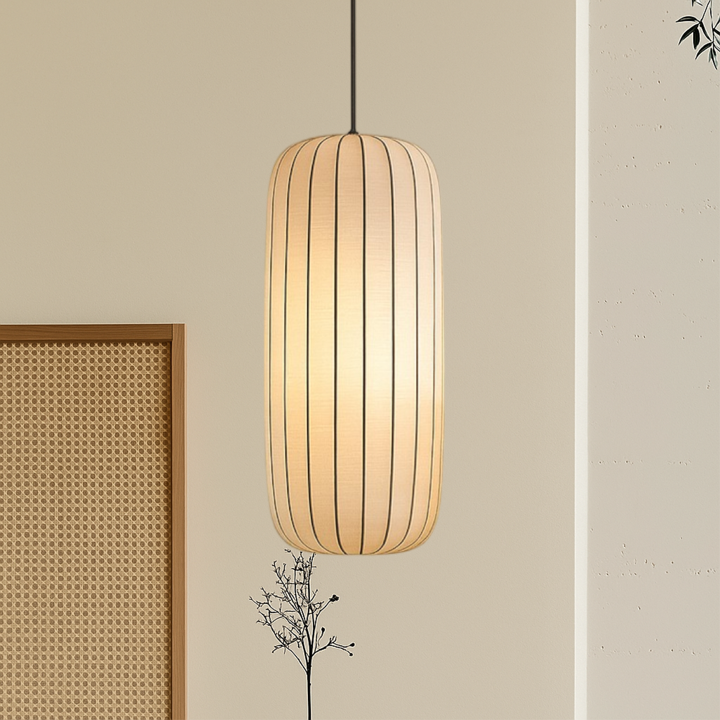Velure | Wabi Sabi Geplooide Stof Hanglamp