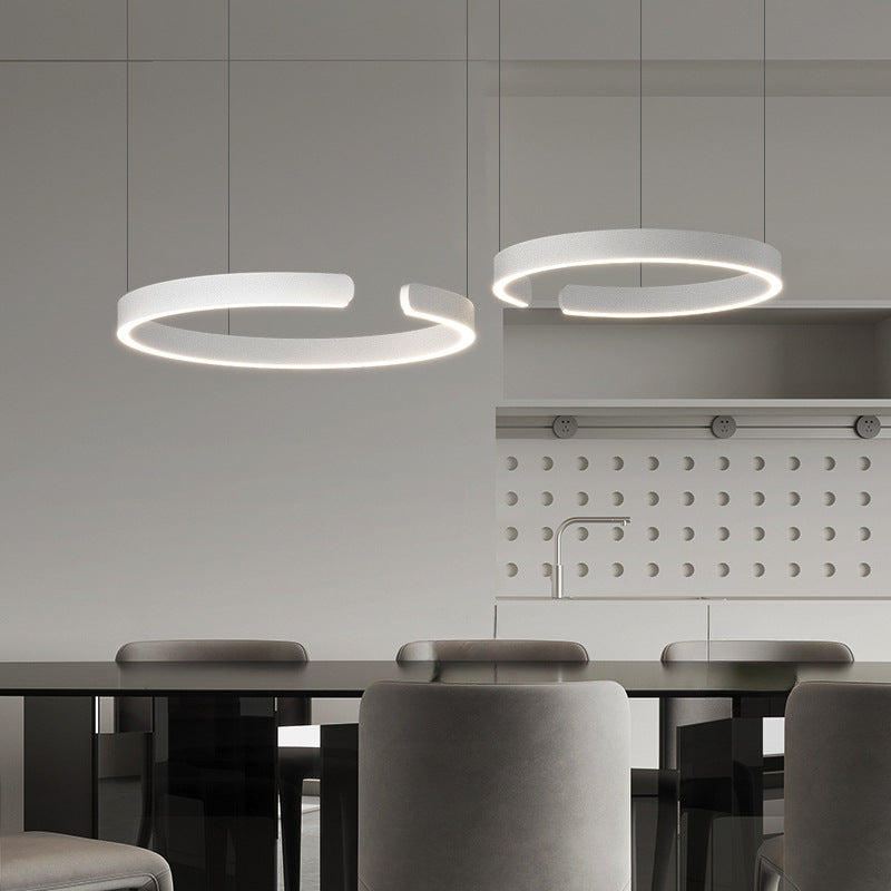 Cyclus | Hedendaagse Open Ring Metalen Hanglamp