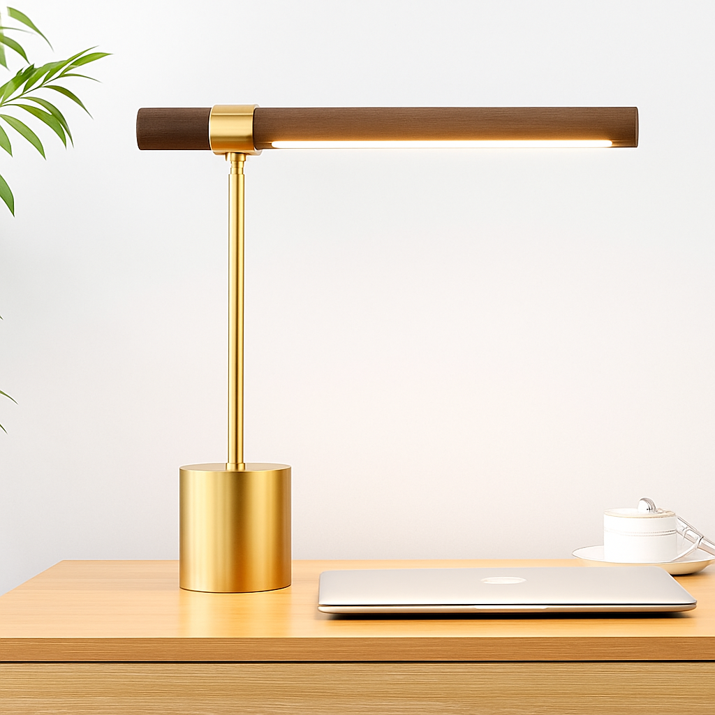 Bristhaw | Sculpturale Bamboe Structurele Scandinavische Bureaulamp