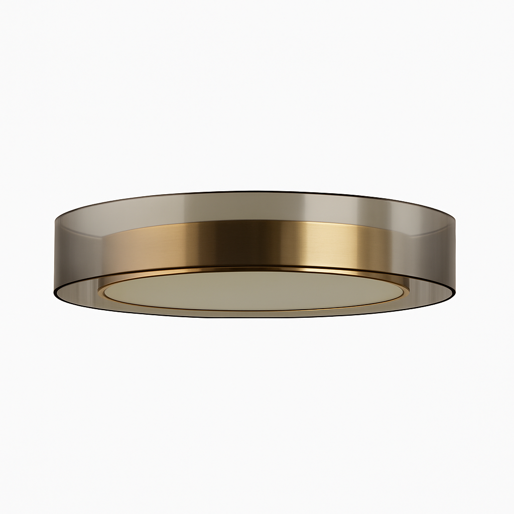 Kymbelar | Geometrisch Profiel Verchroomd IJzeren Scandinavische Opbouw Plafondlamp