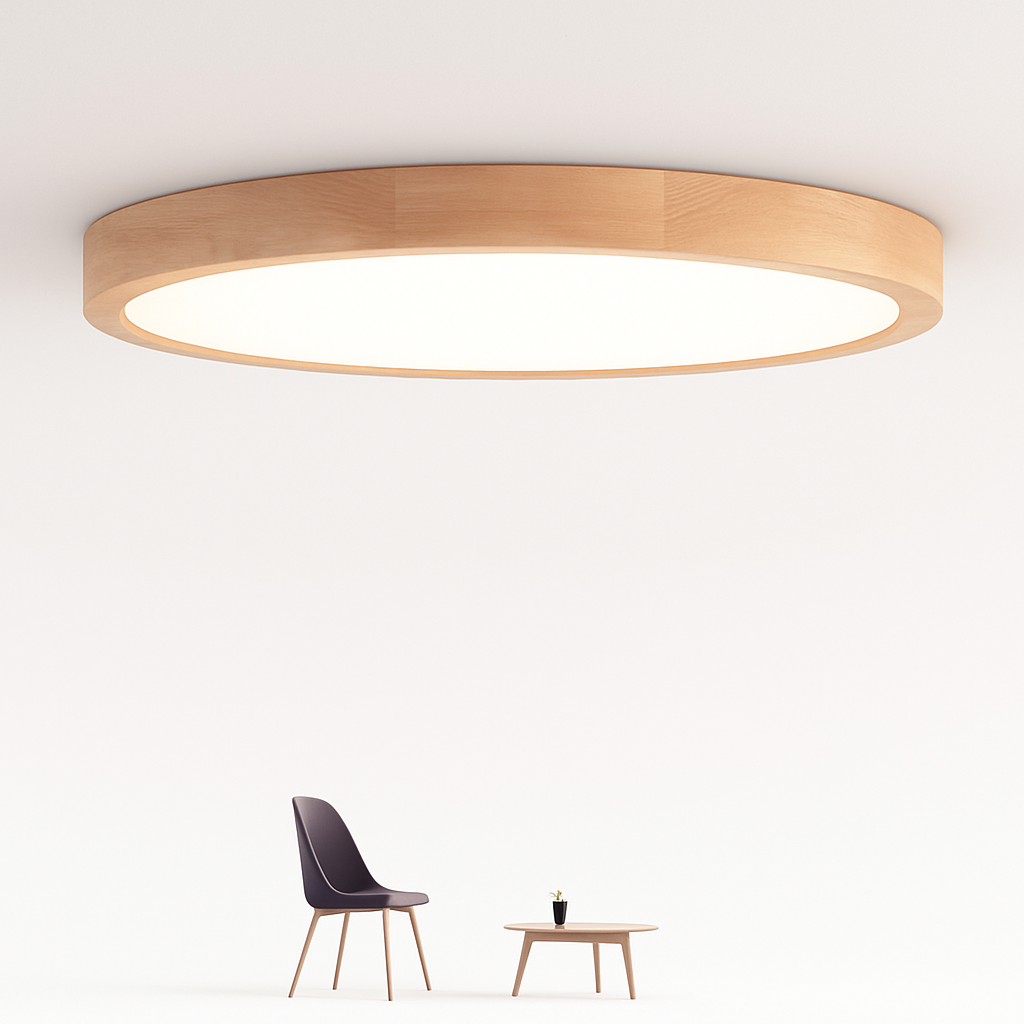 Verlumar | Modern ultra slank rond LED houten plafondlamp