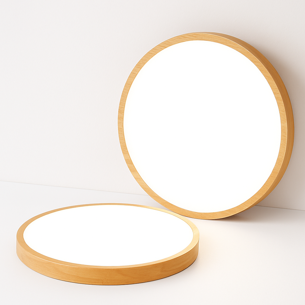 Verlumar | Modern ultra slank rond LED houten plafondlamp
