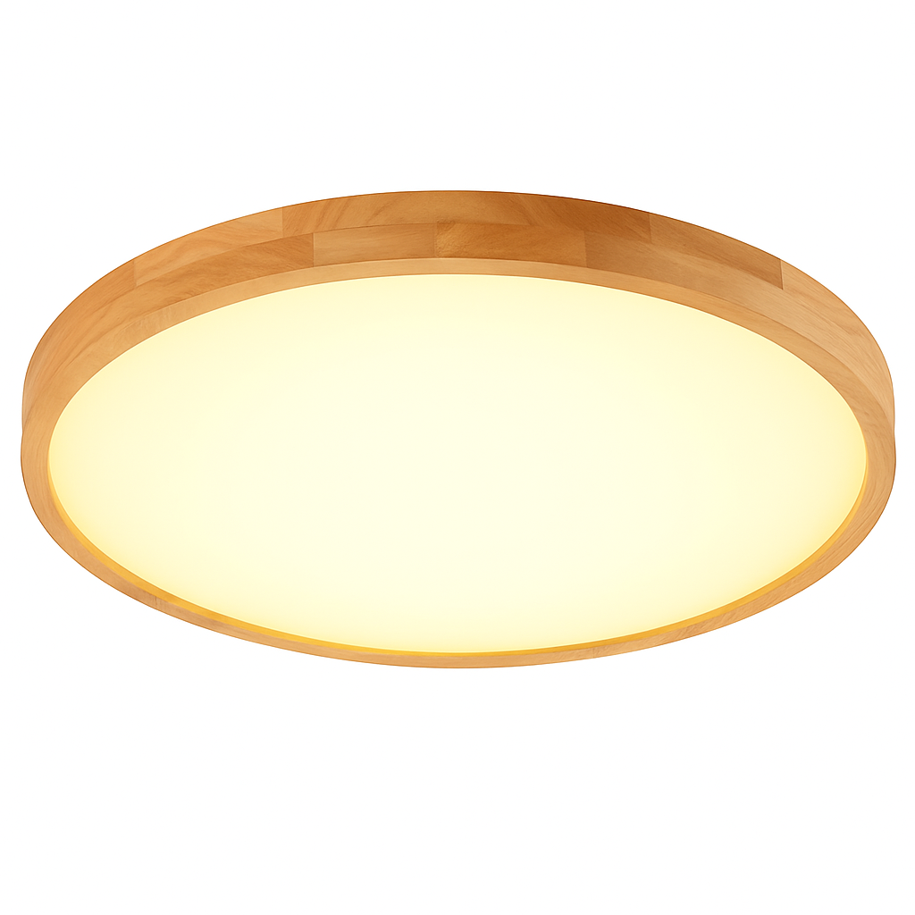 Verlumar | Modern ultra slank rond LED houten plafondlamp