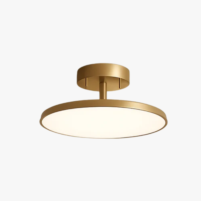 Verust | Minimalistische Draaibare Cirkelvormige Koperen Moderne Plafondlamp
