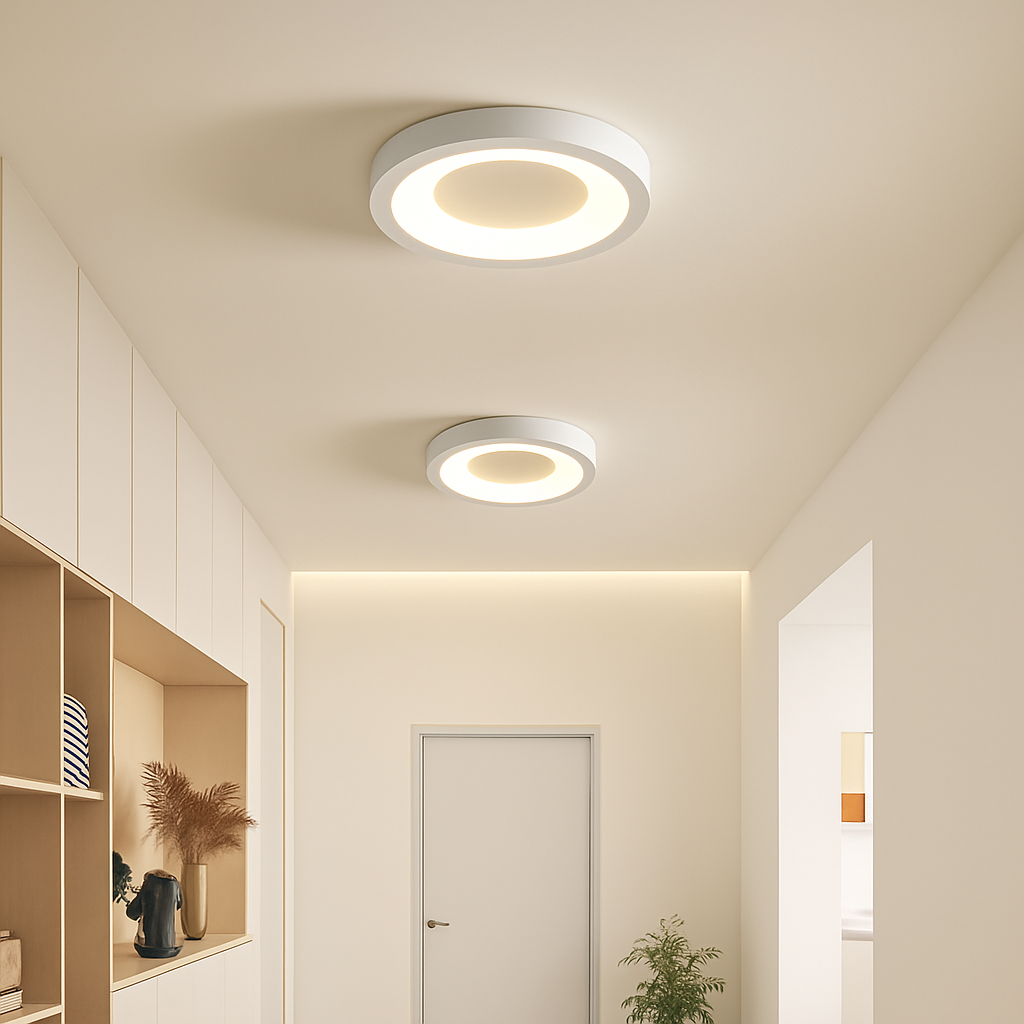 Velsmondi | Minimalistische Architectonische Cirkelvormige Acryl Plafondlamp