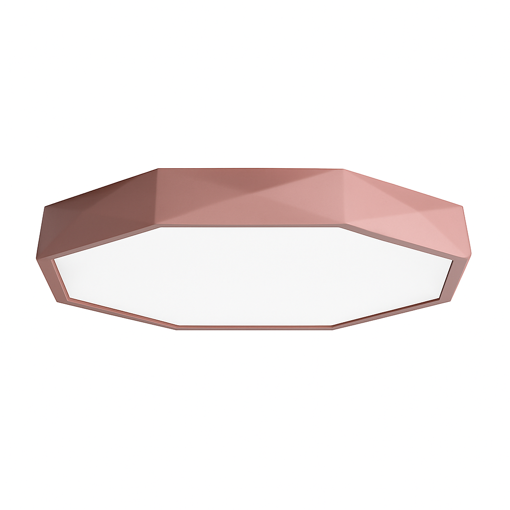 Zynthiar | Ultra Slanke Geometrische Achtkantige Acryl Plafondlamp Armatuur