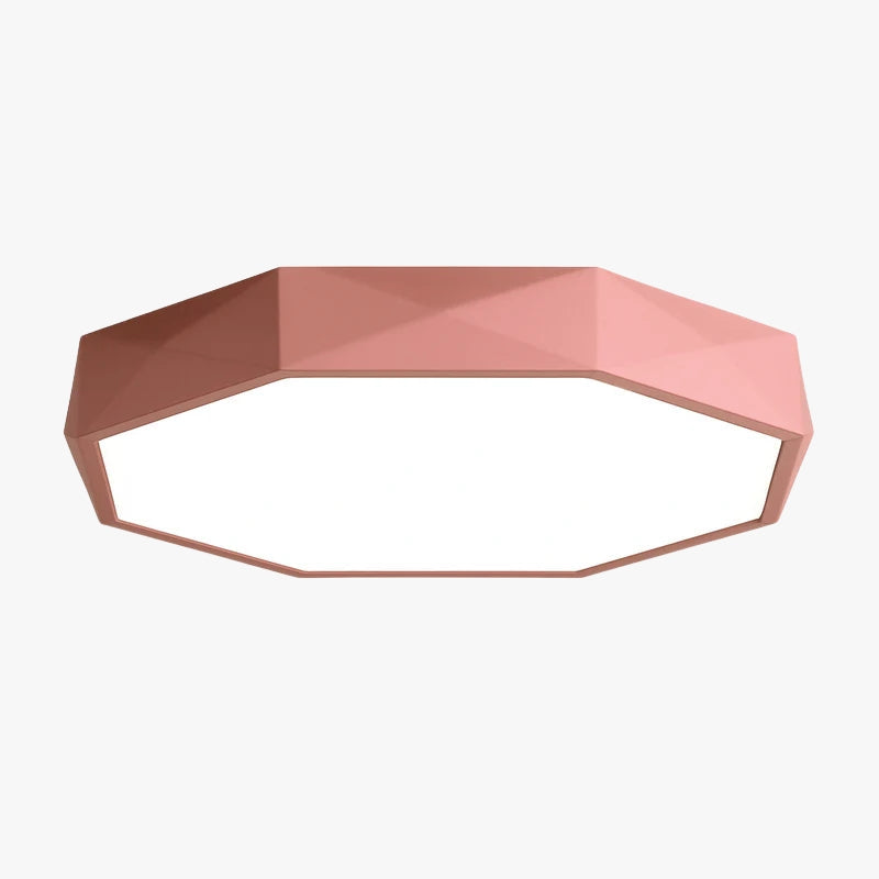 Zynthiar | Ultra Slanke Geometrische Achtkantige Acryl Plafondlamp Armatuur