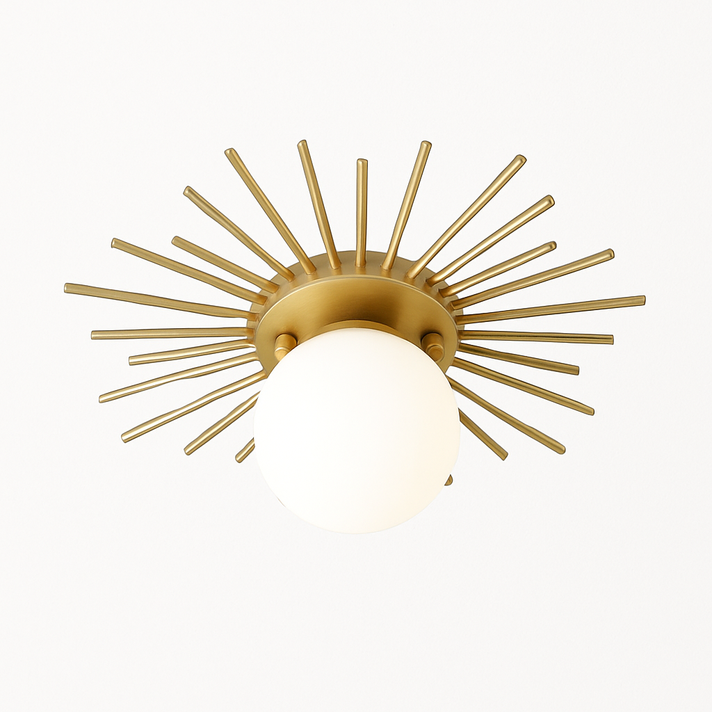 Kelvindre | Orbitale matte bol mid-century plafondlamp