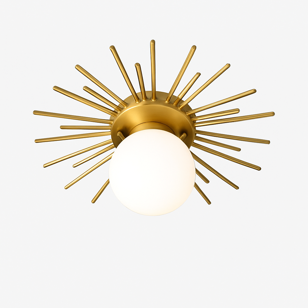 Kelvindre | Orbitale matte bol mid-century plafondlamp