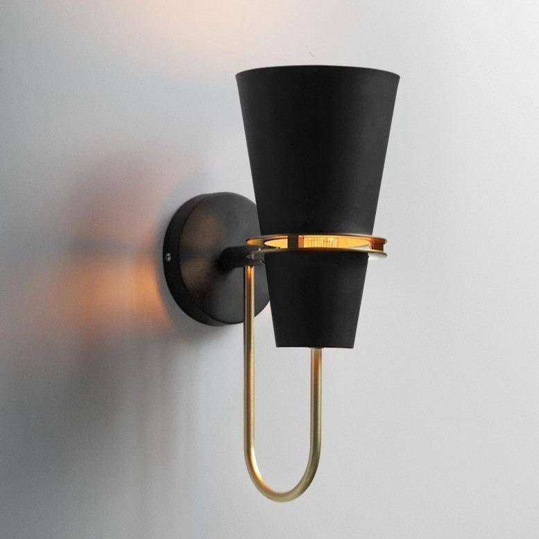 Kelvrist| Afgeronde Mid Century Retro Metalen Wandlamp