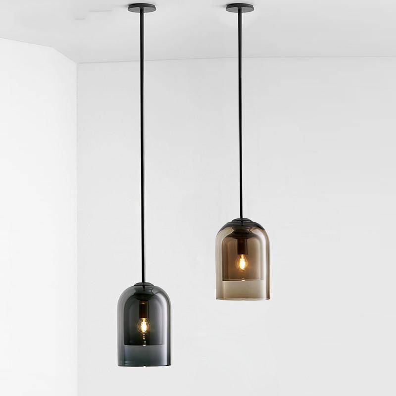 Kendervon | Buisvormige Getinte Glazen Architectonische Hanglamp