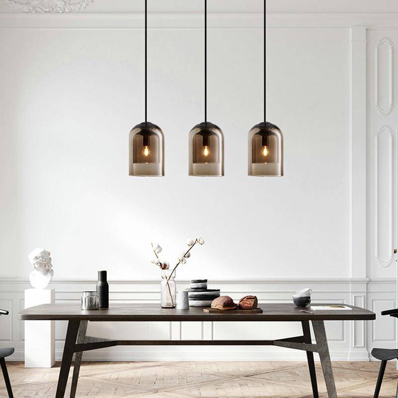 Kendervon | Buisvormige Getinte Glazen Architectonische Hanglamp