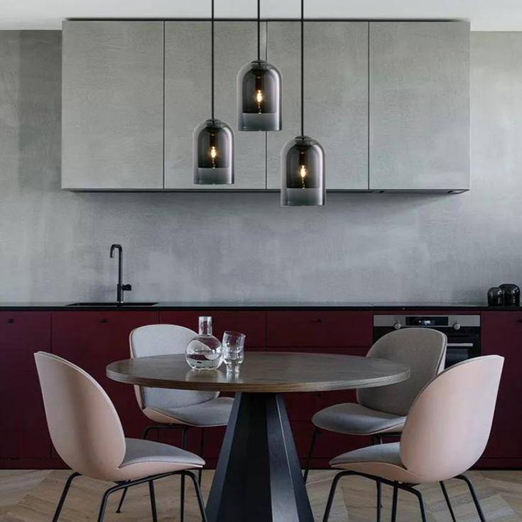 Kendervon | Buisvormige Getinte Glazen Architectonische Hanglamp