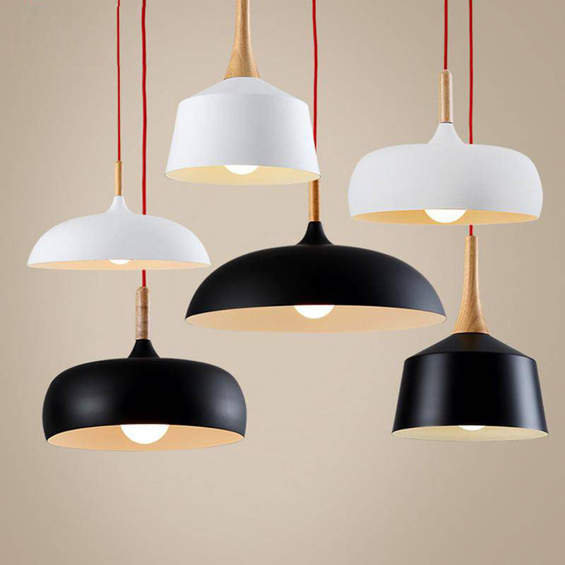 Valenthia | Noordse Koepel Houten Accent Hanglamp