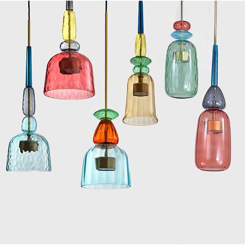 Zynthera | Moderne Noordse glazen LED hanglamp
