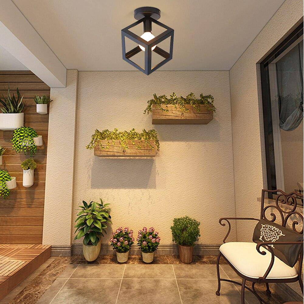 Zorquence | Geometrische Kooi Industriële Opbouw Plafondlamp