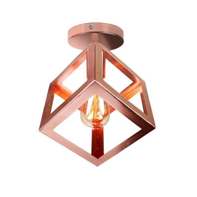 Zorquence | Geometrische Kooi Industriële Opbouw Plafondlamp