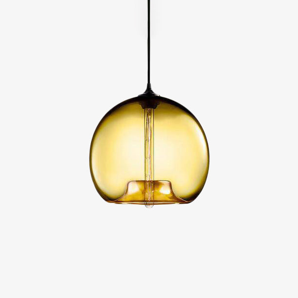 Belmounda | Moderne Sferische Getinte Glazen Bol Hanglamp