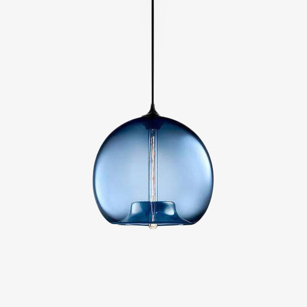 Belmounda | Moderne Sferische Getinte Glazen Bol Hanglamp