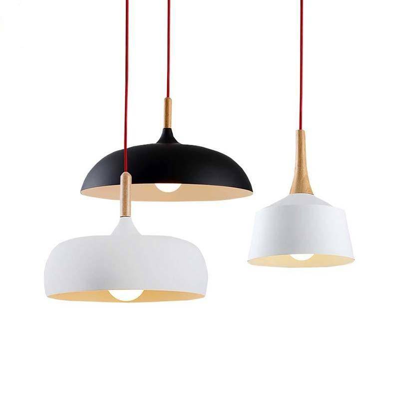 Valenthia | Noordse Koepel Houten Accent Hanglamp